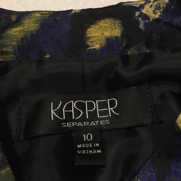 Kasper Separates Royal Blue Flyaway Jacket size 10 - Picture 3 of 6
